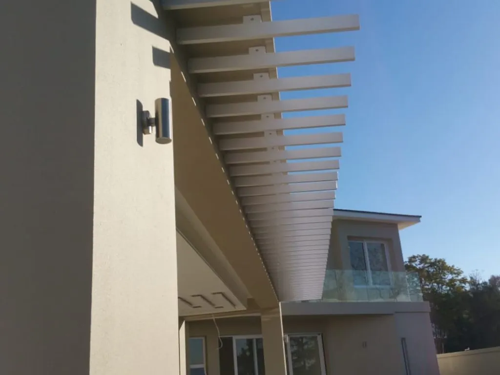 Protected and enclosed outdoor living area